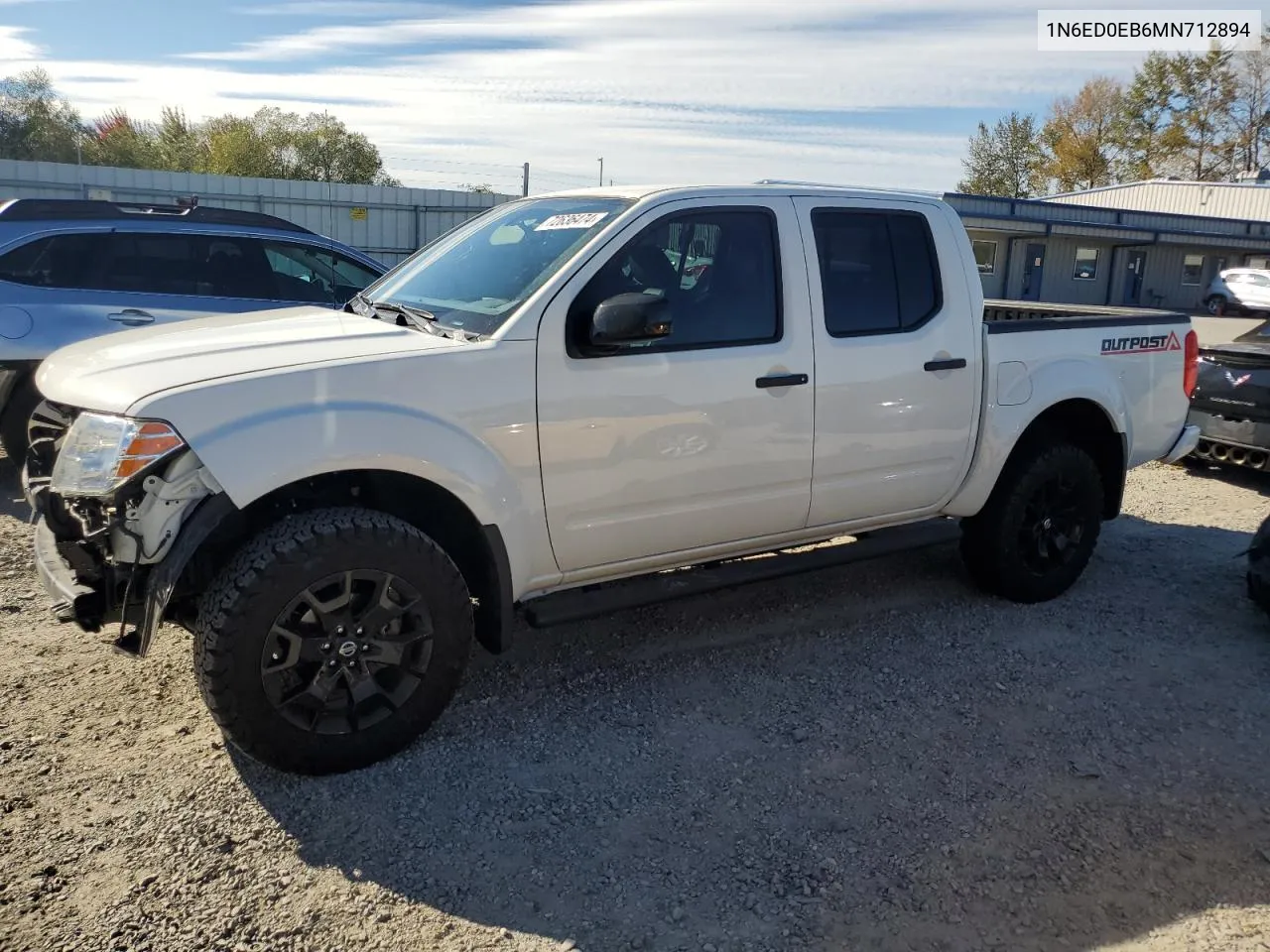 2021 Nissan Frontier S VIN: 1N6ED0EB6MN712894 Lot: 72636474