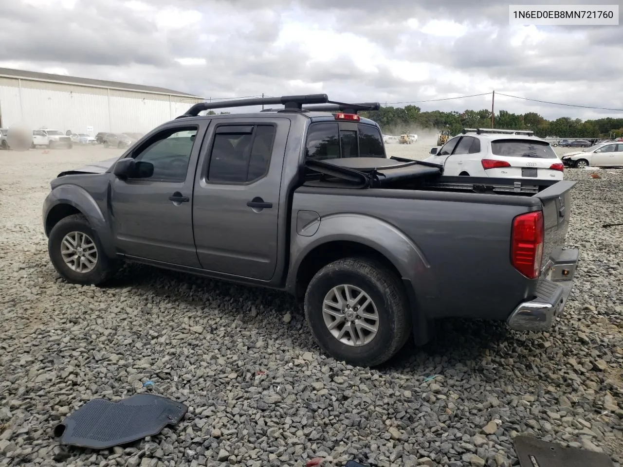 1N6ED0EB8MN721760 2021 Nissan Frontier S