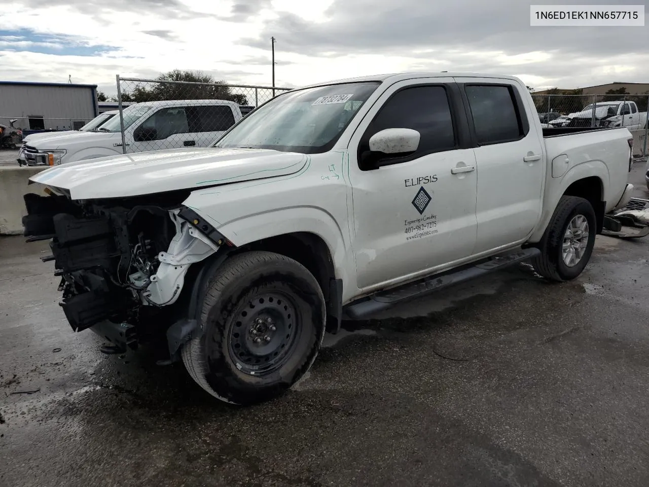 2022 Nissan Frontier S VIN: 1N6ED1EK1NN657715 Lot: 78732784