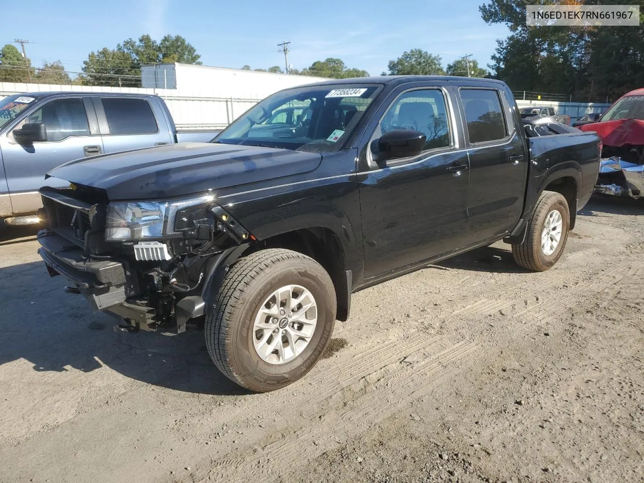 2024 Nissan Frontier S VIN: 1N6ED1EK7RN661967 Lot: 77358234