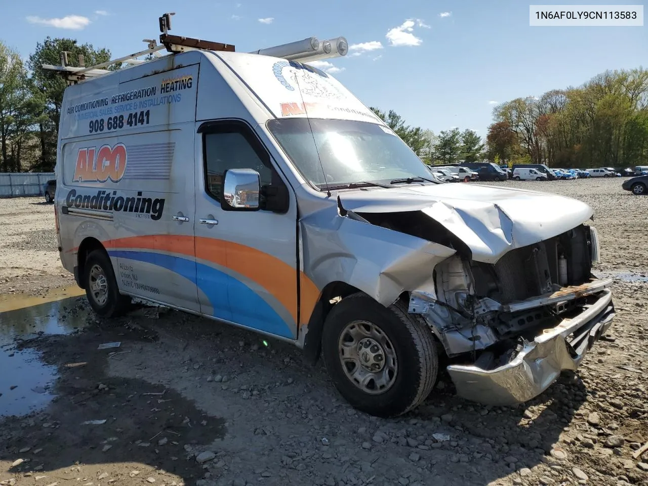 2012 Nissan Nv 2500 VIN: 1N6AF0LY9CN113583 Lot: 51521704