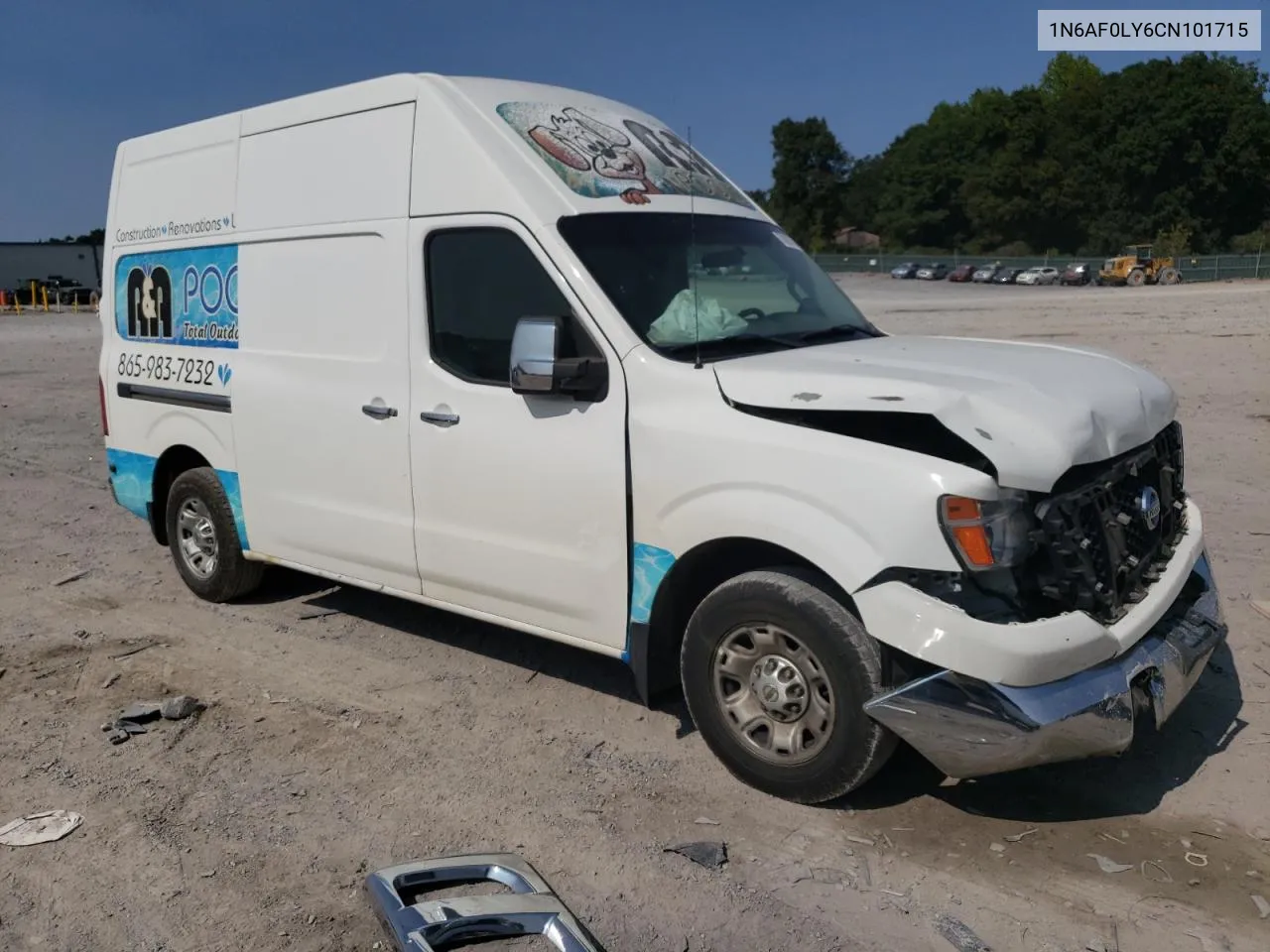 2012 Nissan Nv 2500 VIN: 1N6AF0LY6CN101715 Lot: 70892454