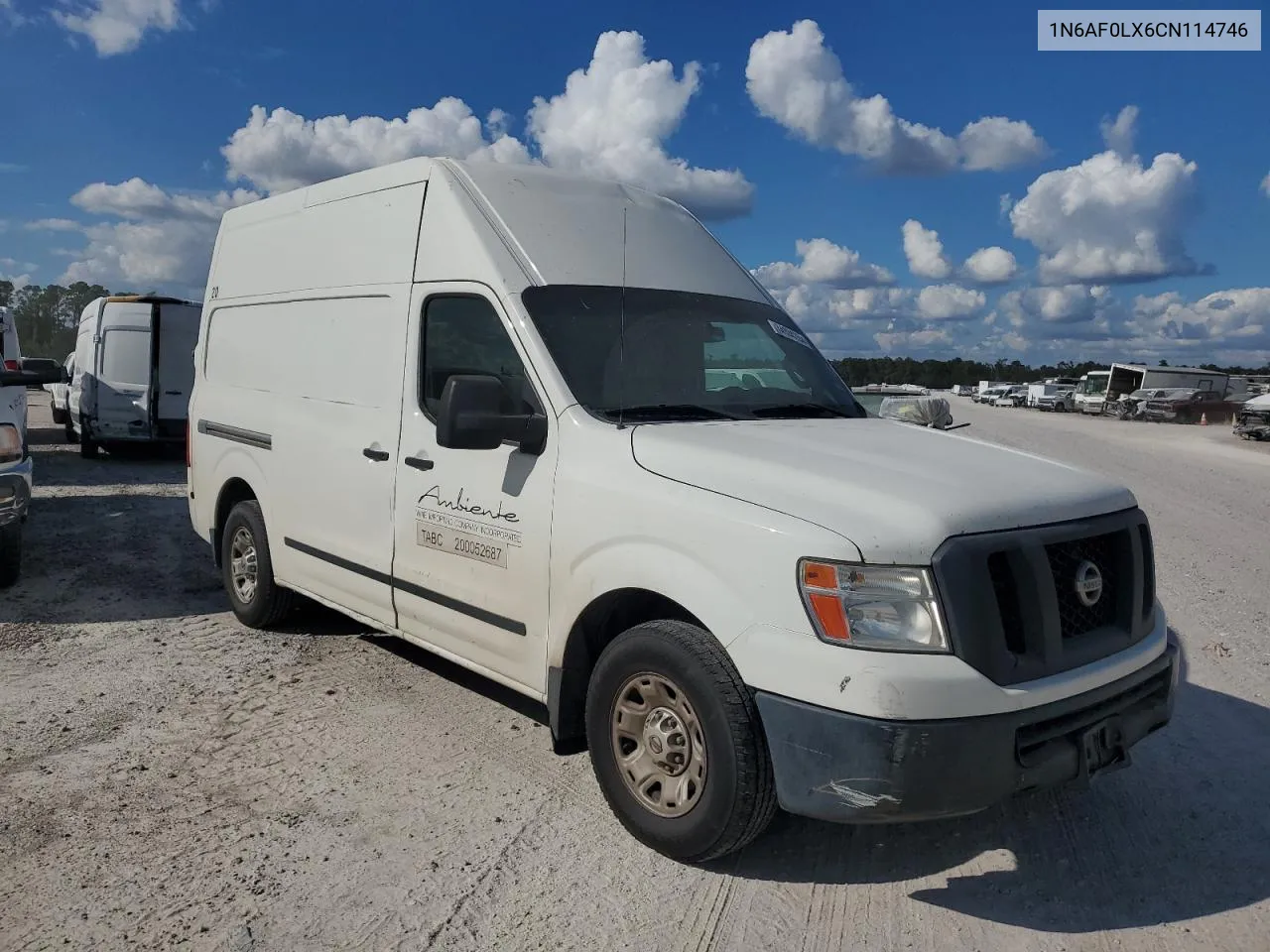 2012 Nissan Nv 2500 VIN: 1N6AF0LX6CN114746 Lot: 74304304