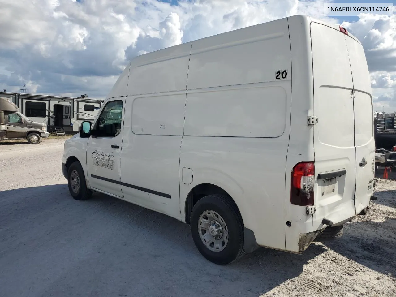 2012 Nissan Nv 2500 VIN: 1N6AF0LX6CN114746 Lot: 74304304