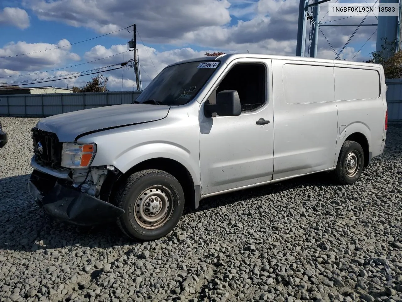 2012 Nissan Nv 1500 VIN: 1N6BF0KL9CN118583 Lot: 77945874