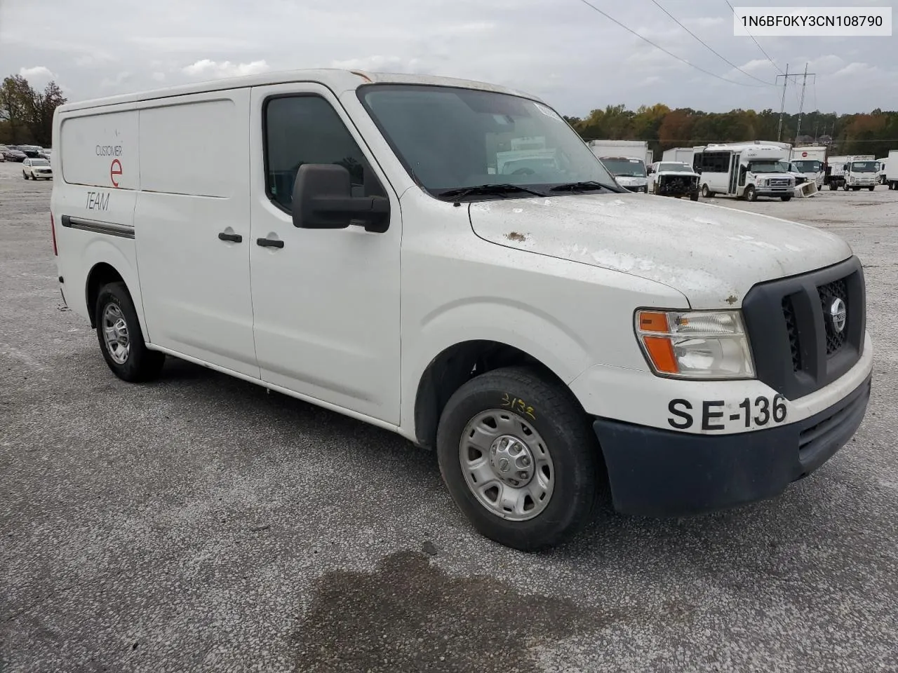 2012 Nissan Nv 1500 VIN: 1N6BF0KY3CN108790 Lot: 78887944