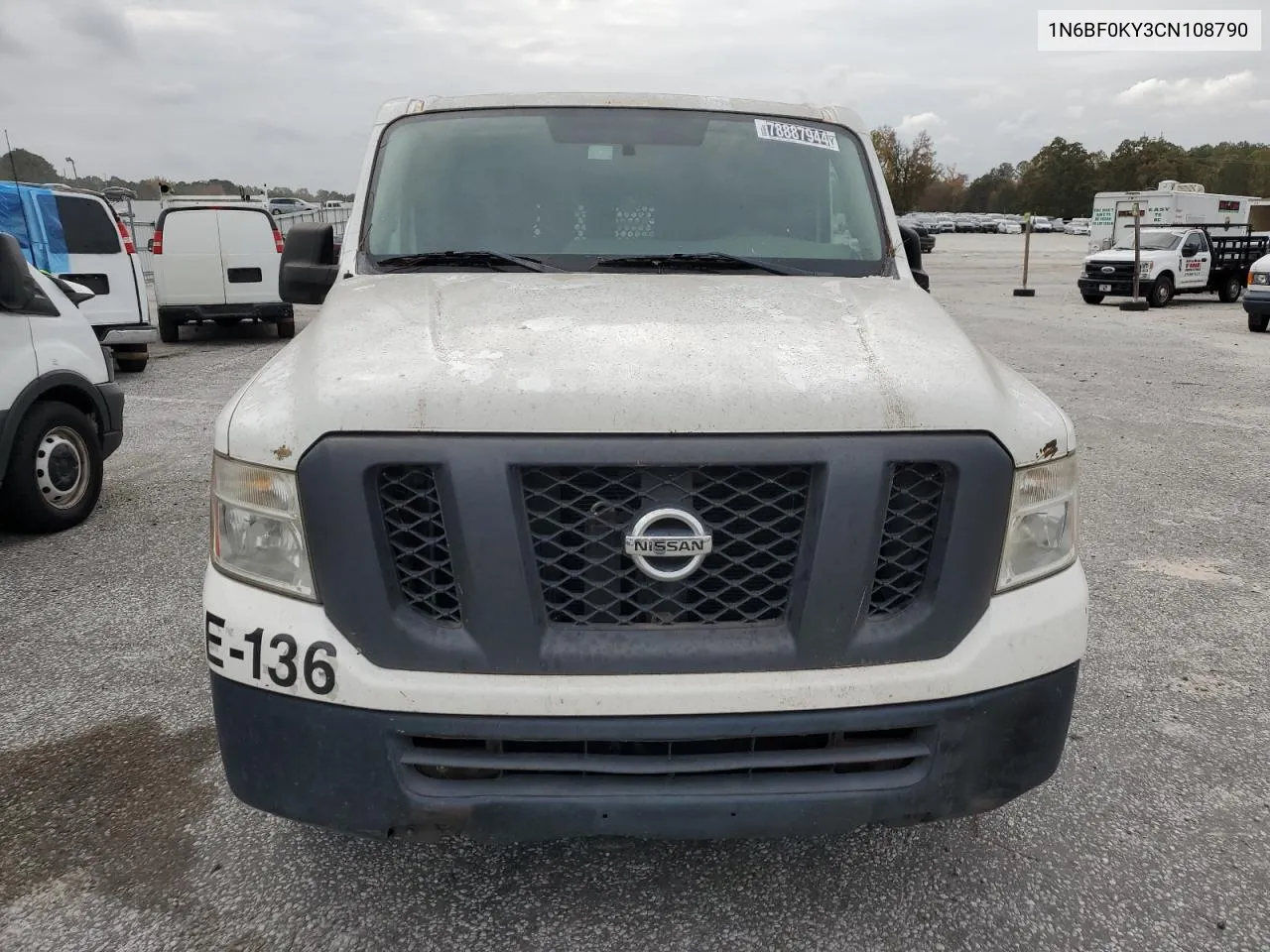 2012 Nissan Nv 1500 VIN: 1N6BF0KY3CN108790 Lot: 78887944