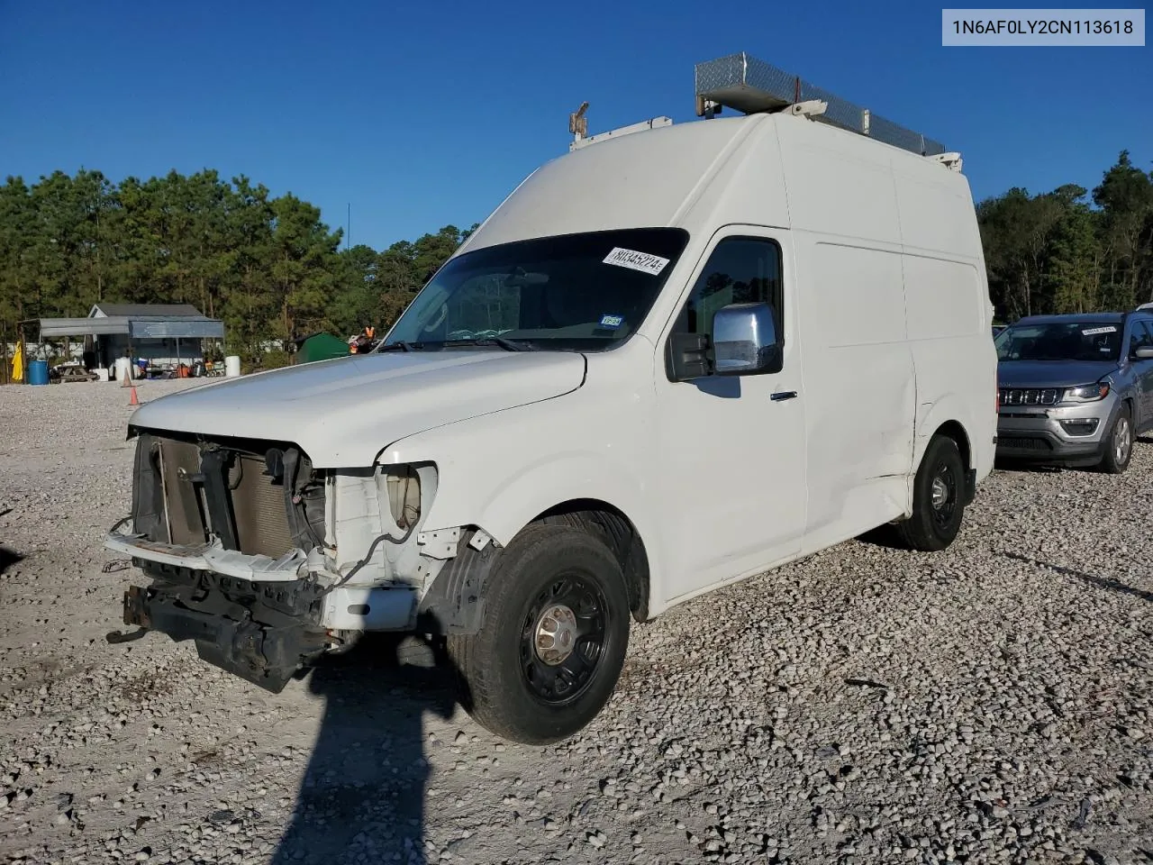 2012 Nissan Nv 2500 VIN: 1N6AF0LY2CN113618 Lot: 80345224