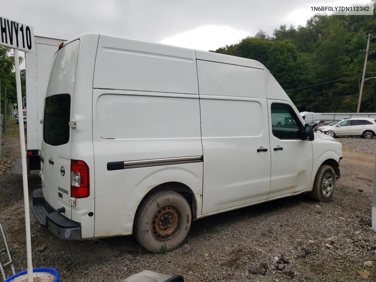 2013 Nissan Nv 2500 VIN: 1N6BF0LY7DN112342 Lot: 61401484