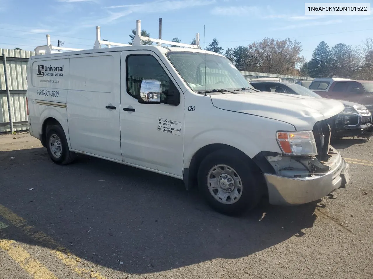 2013 Nissan Nv 2500 VIN: 1N6AF0KY2DN101522 Lot: 77019824