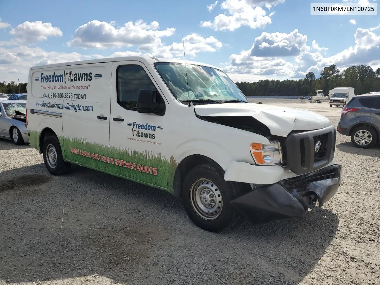 2014 Nissan Nv 1500 VIN: 1N6BF0KM7EN100725 Lot: 70743074