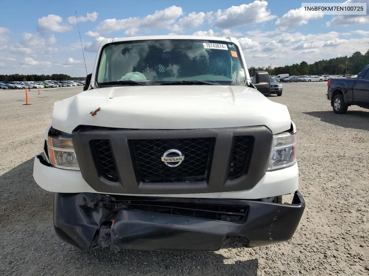 2014 Nissan Nv 1500 VIN: 1N6BF0KM7EN100725 Lot: 70743074