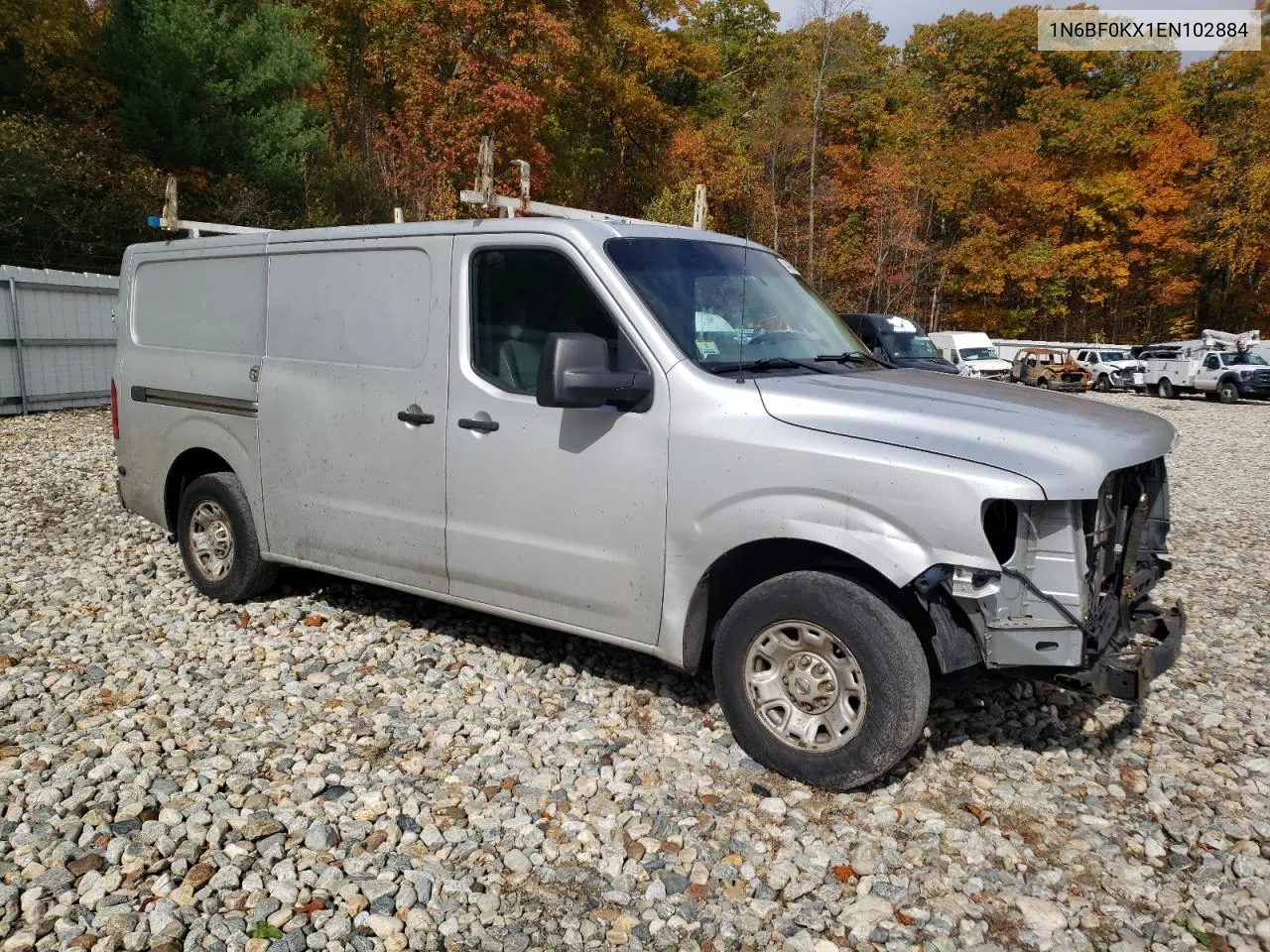 2014 Nissan Nv 1500 VIN: 1N6BF0KX1EN102884 Lot: 74444524