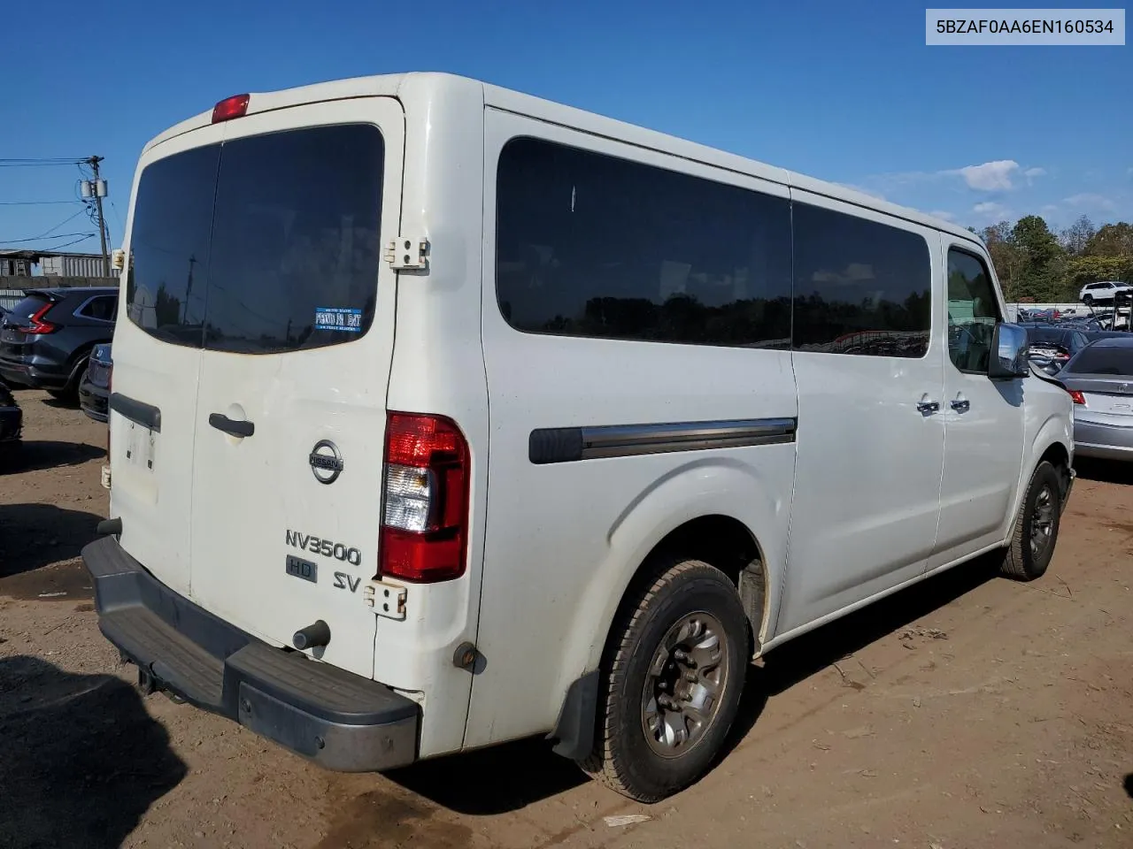 2014 Nissan Nv 3500 S VIN: 5BZAF0AA6EN160534 Lot: 75262834