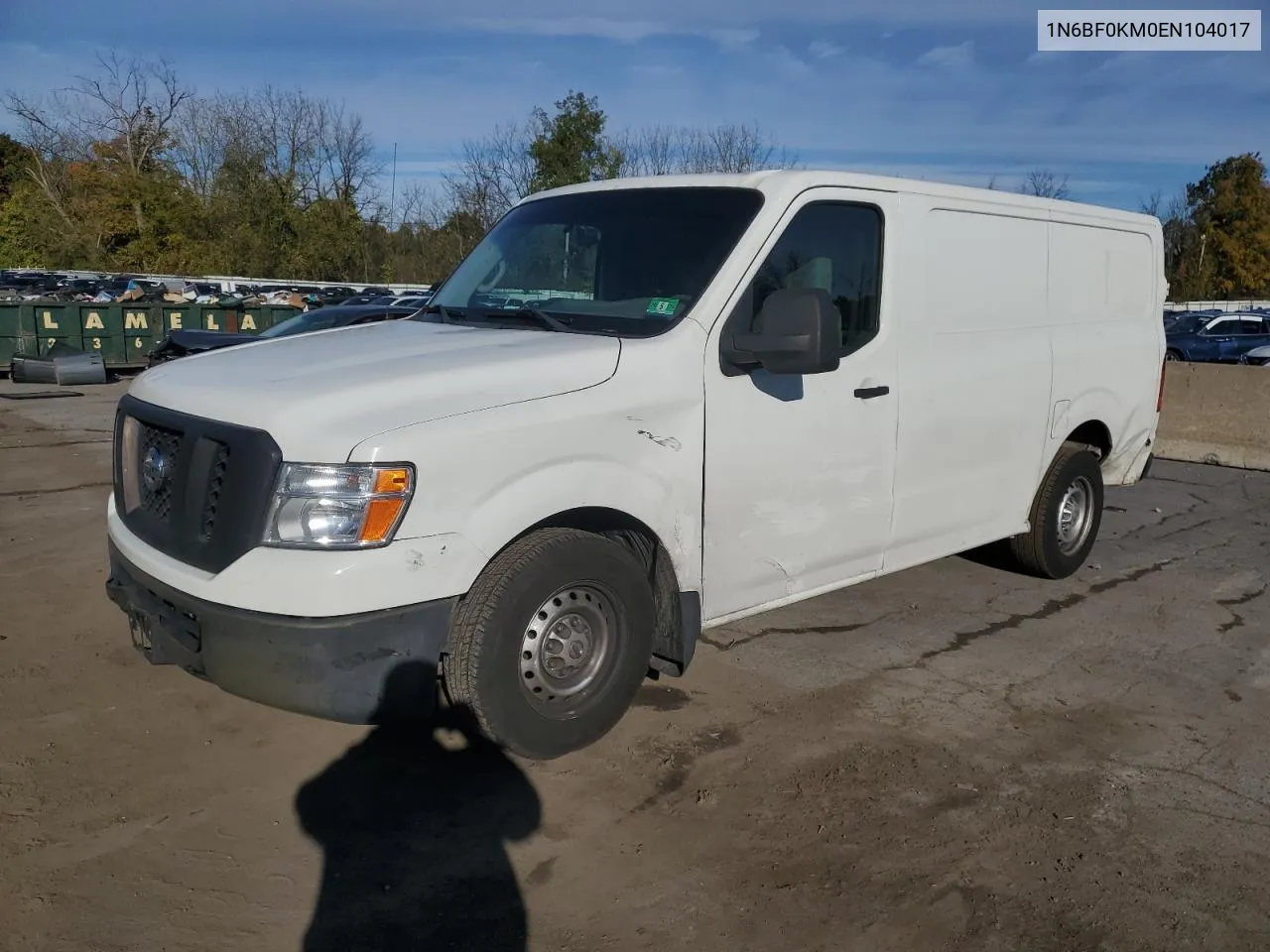 2014 Nissan Nv 1500 VIN: 1N6BF0KM0EN104017 Lot: 75715424