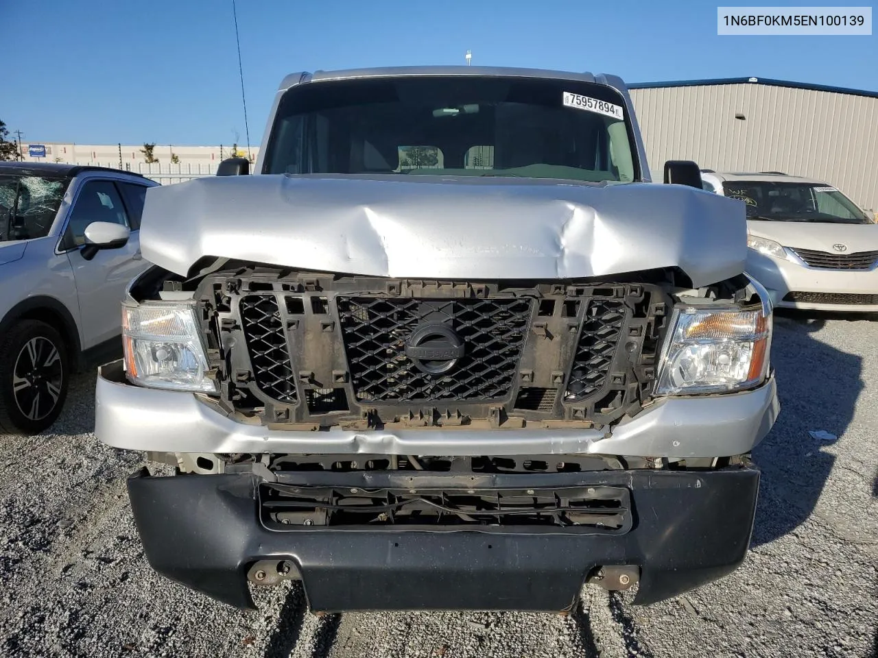 2014 Nissan Nv 1500 VIN: 1N6BF0KM5EN100139 Lot: 75957894