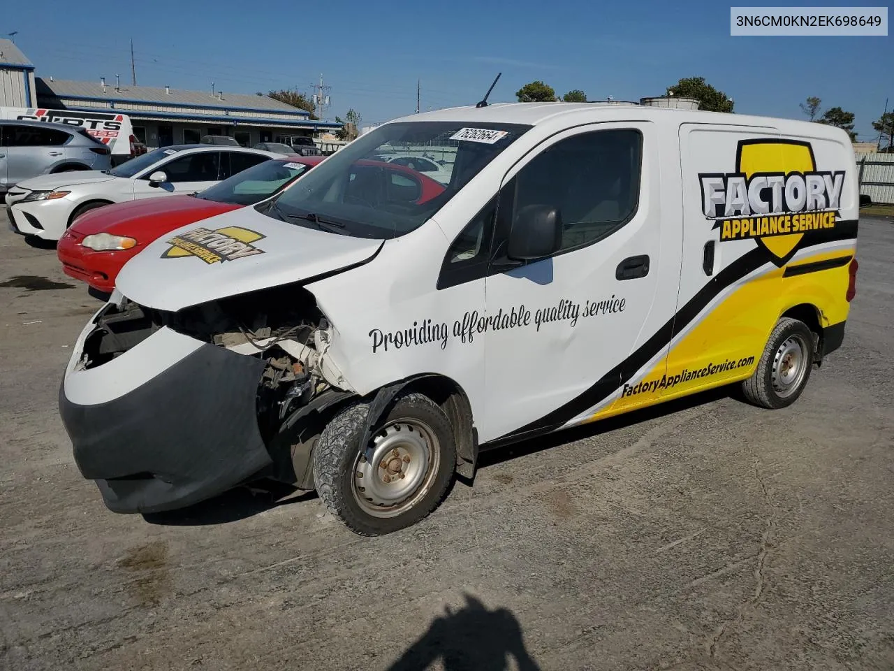 2014 Nissan Nv200 2.5S VIN: 3N6CM0KN2EK698649 Lot: 76262664