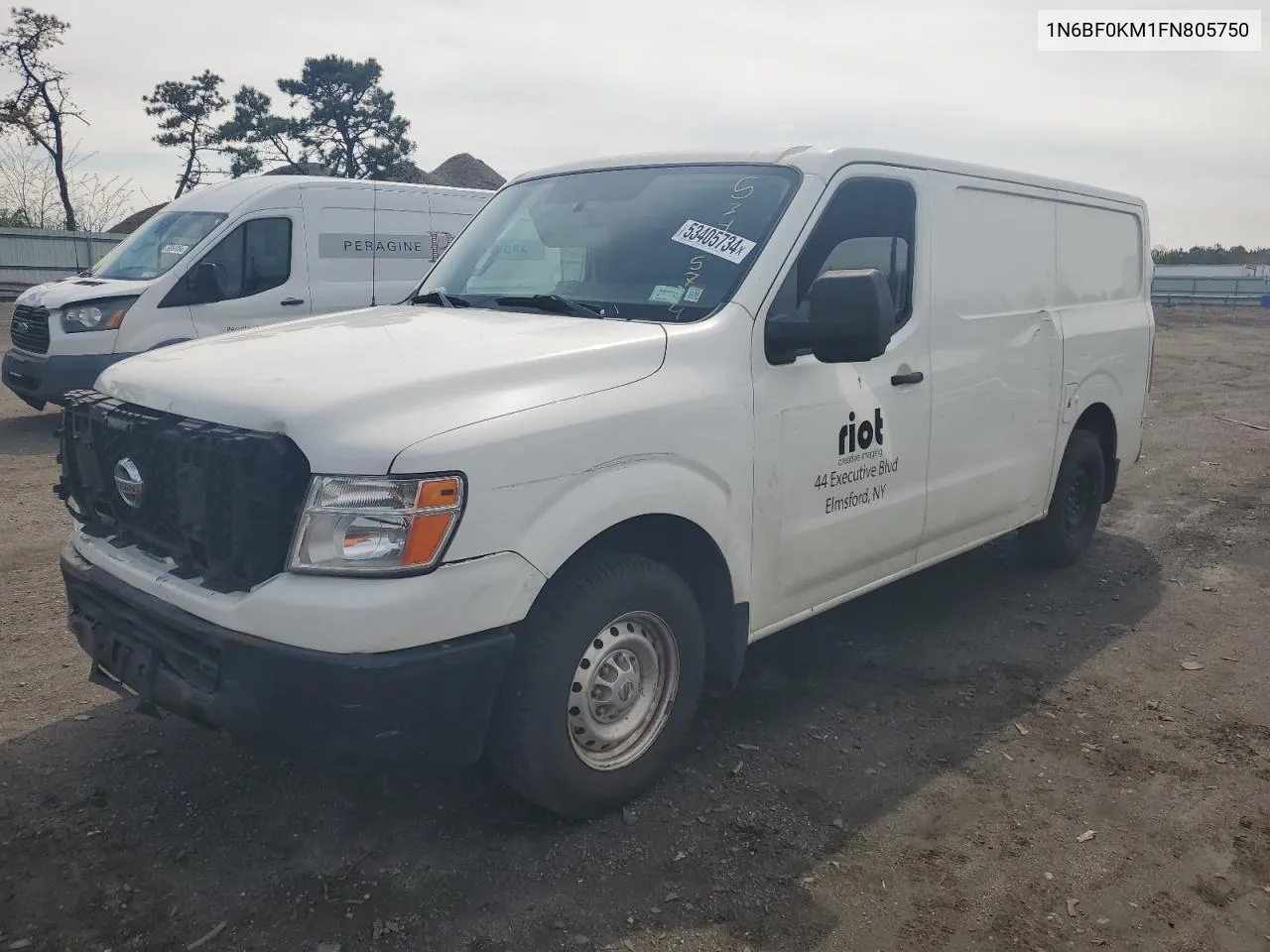 2015 Nissan Nv 1500 VIN: 1N6BF0KM1FN805750 Lot: 53405734