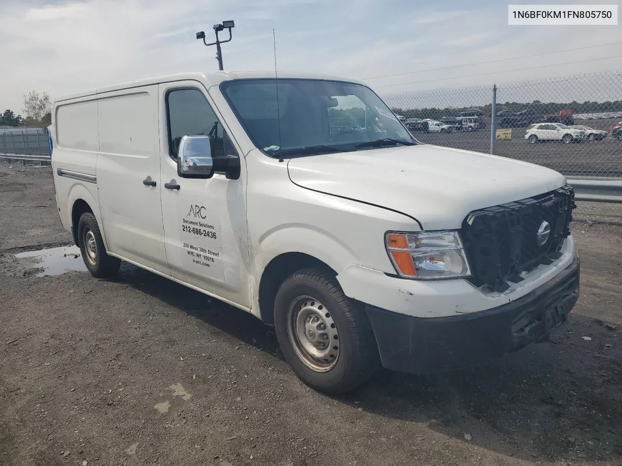 2015 Nissan Nv 1500 VIN: 1N6BF0KM1FN805750 Lot: 53405734