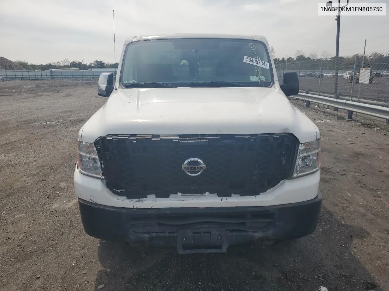 2015 Nissan Nv 1500 VIN: 1N6BF0KM1FN805750 Lot: 53405734