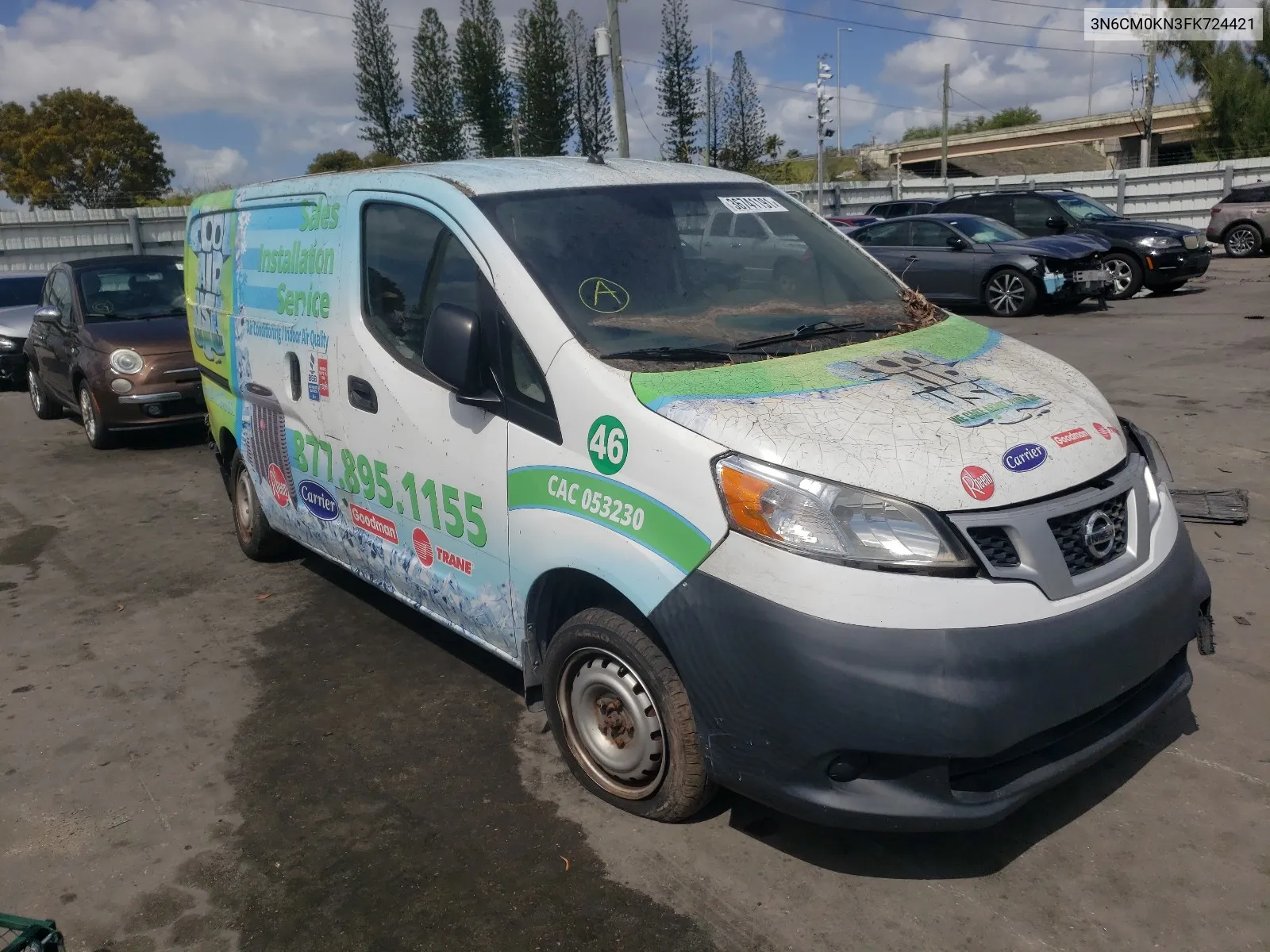 2015 Nissan Nv200 2.5S VIN: 3N6CM0KN3FK724421 Lot: 70561584