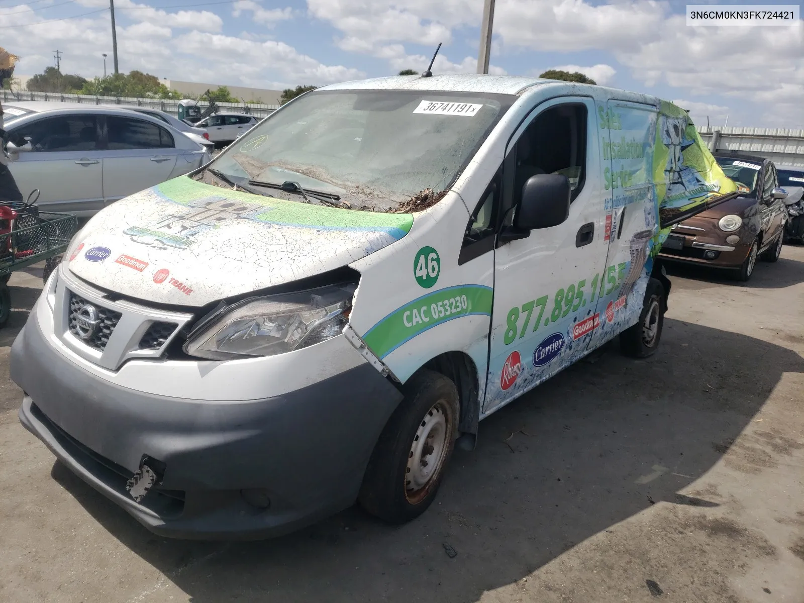 2015 Nissan Nv200 2.5S VIN: 3N6CM0KN3FK724421 Lot: 70561584