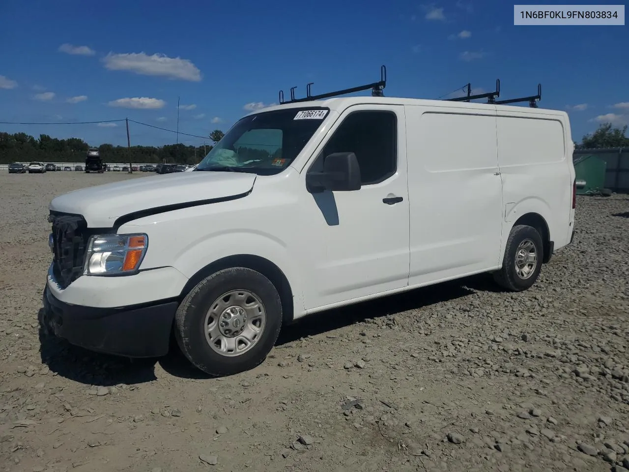 2015 Nissan Nv 1500 VIN: 1N6BF0KL9FN803834 Lot: 71066174