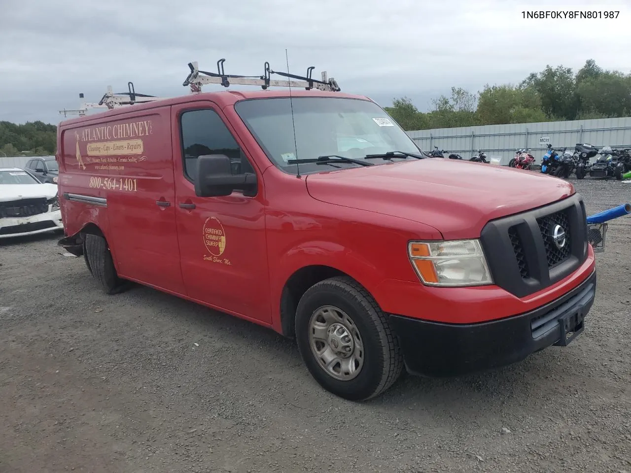 2015 Nissan Nv 1500 VIN: 1N6BF0KY8FN801987 Lot: 72340374