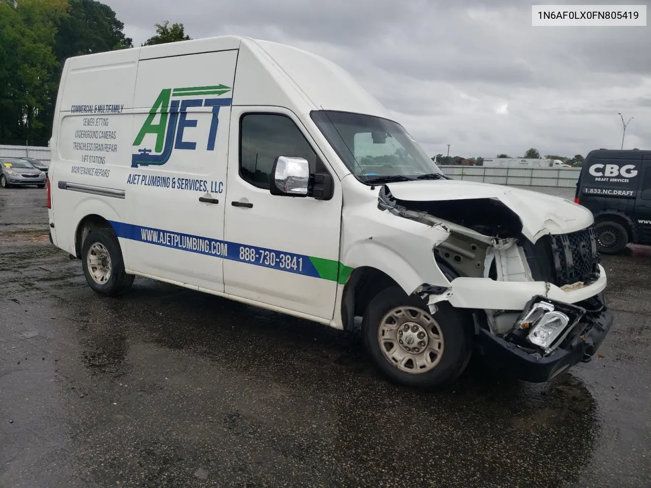 2015 Nissan Nv 2500 VIN: 1N6AF0LX0FN805419 Lot: 72576304