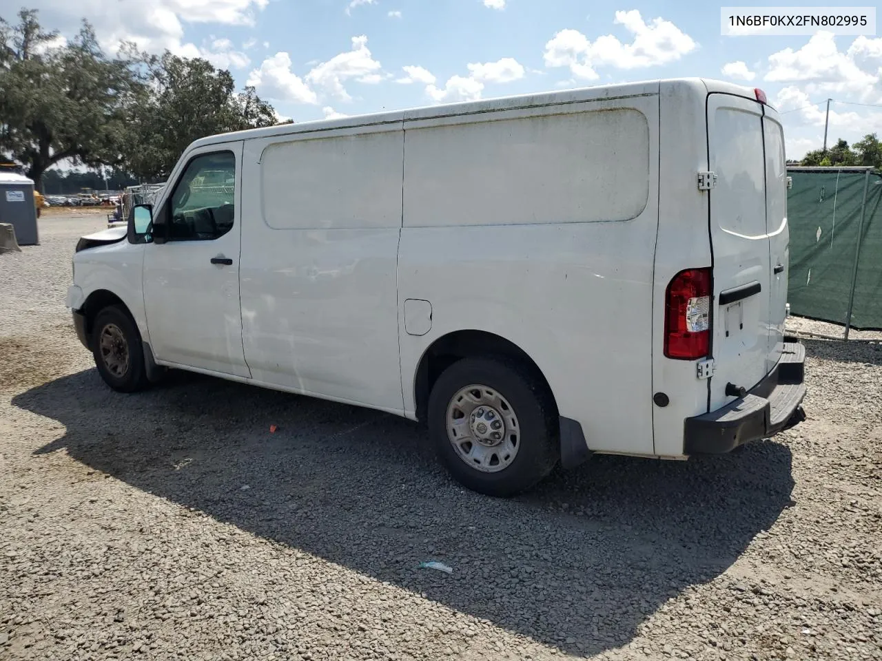 2015 Nissan Nv 1500 VIN: 1N6BF0KX2FN802995 Lot: 72603964