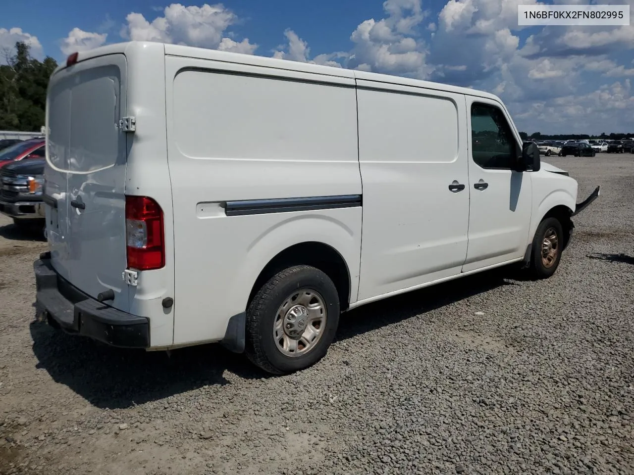 2015 Nissan Nv 1500 VIN: 1N6BF0KX2FN802995 Lot: 72603964