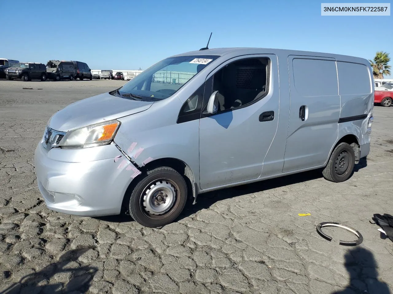 2015 Nissan Nv200 2.5S VIN: 3N6CM0KN5FK722587 Lot: 72640134