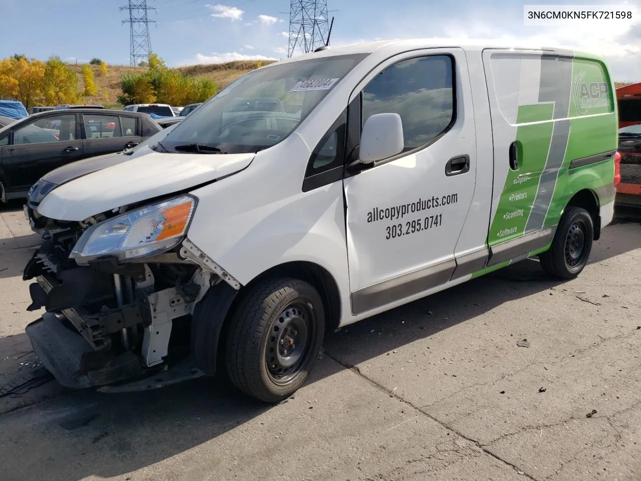 2015 Nissan Nv200 2.5S VIN: 3N6CM0KN5FK721598 Lot: 74682804