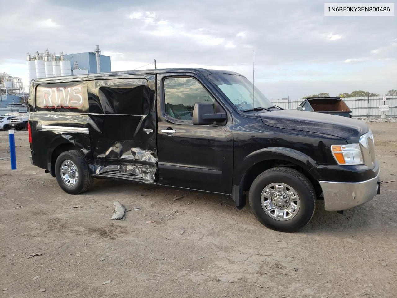 2015 Nissan Nv 1500 VIN: 1N6BF0KY3FN800486 Lot: 75844484