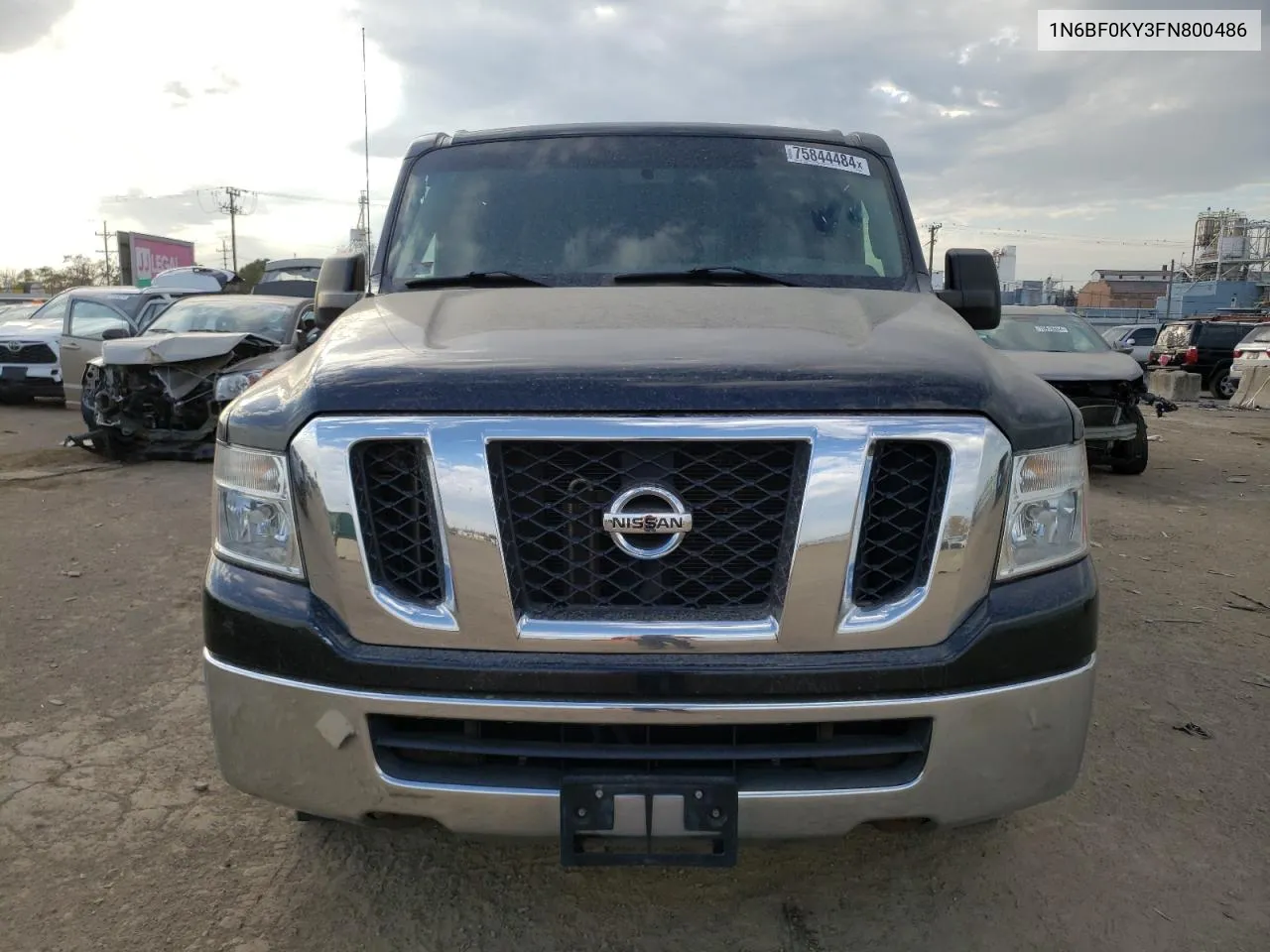 2015 Nissan Nv 1500 VIN: 1N6BF0KY3FN800486 Lot: 75844484