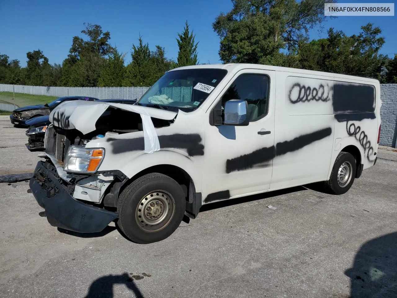 2015 Nissan Nv 2500 VIN: 1N6AF0KX4FN808566 Lot: 77105694