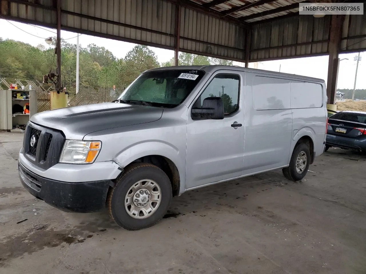 2015 Nissan Nv 1500 VIN: 1N6BF0KX5FN807365 Lot: 80918194