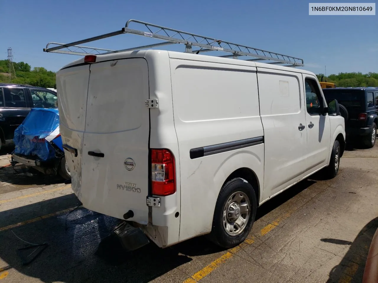 2016 Nissan Nv 1500 S VIN: 1N6BF0KM2GN810649 Lot: 53450534