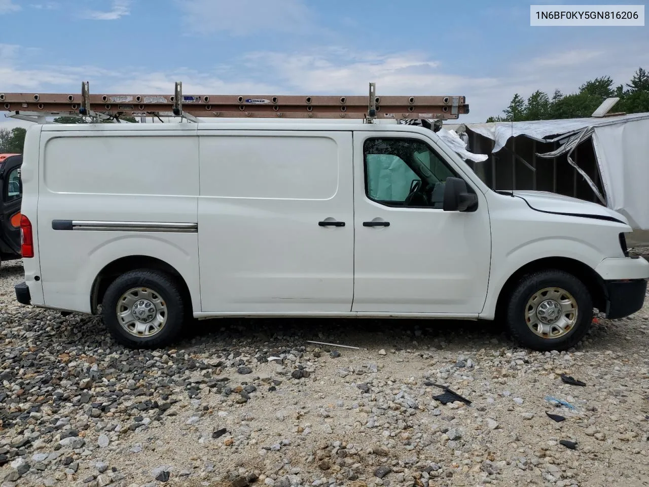 2016 Nissan Nv 1500 S VIN: 1N6BF0KY5GN816206 Lot: 56403054