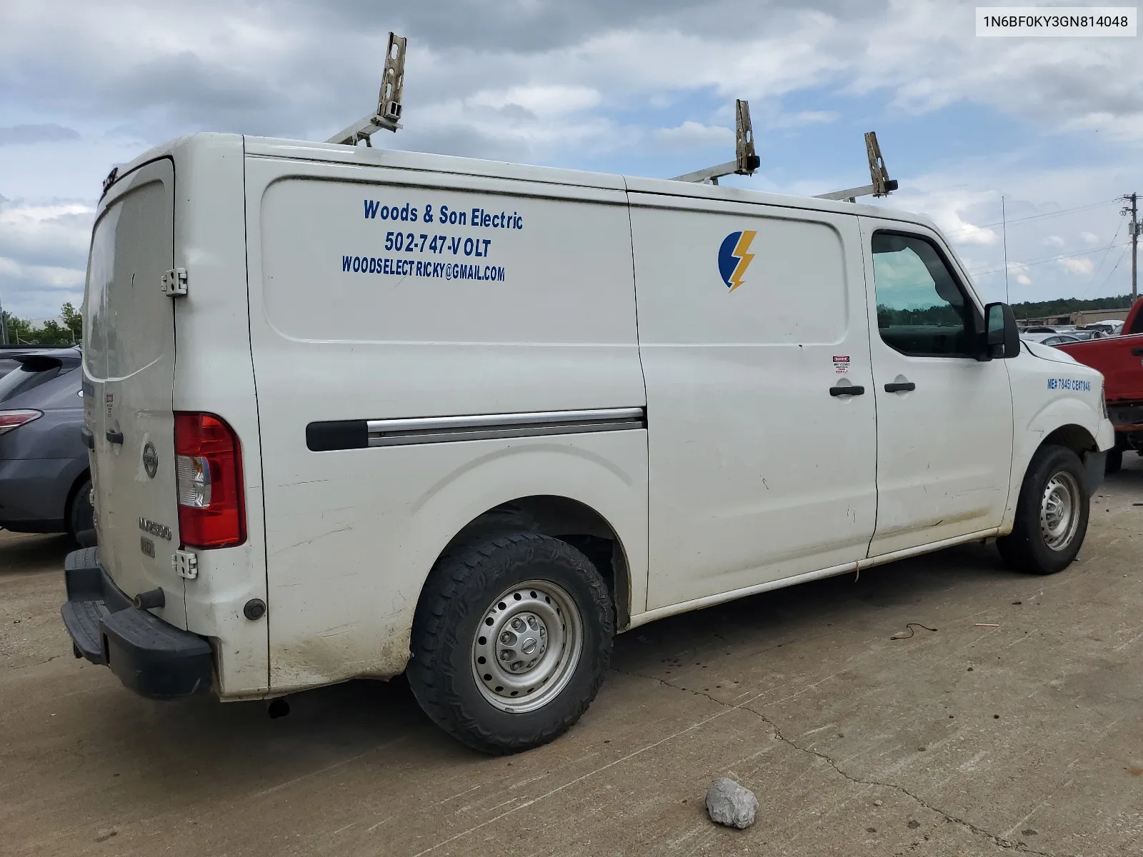 2016 Nissan Nv 1500 S VIN: 1N6BF0KY3GN814048 Lot: 67588294