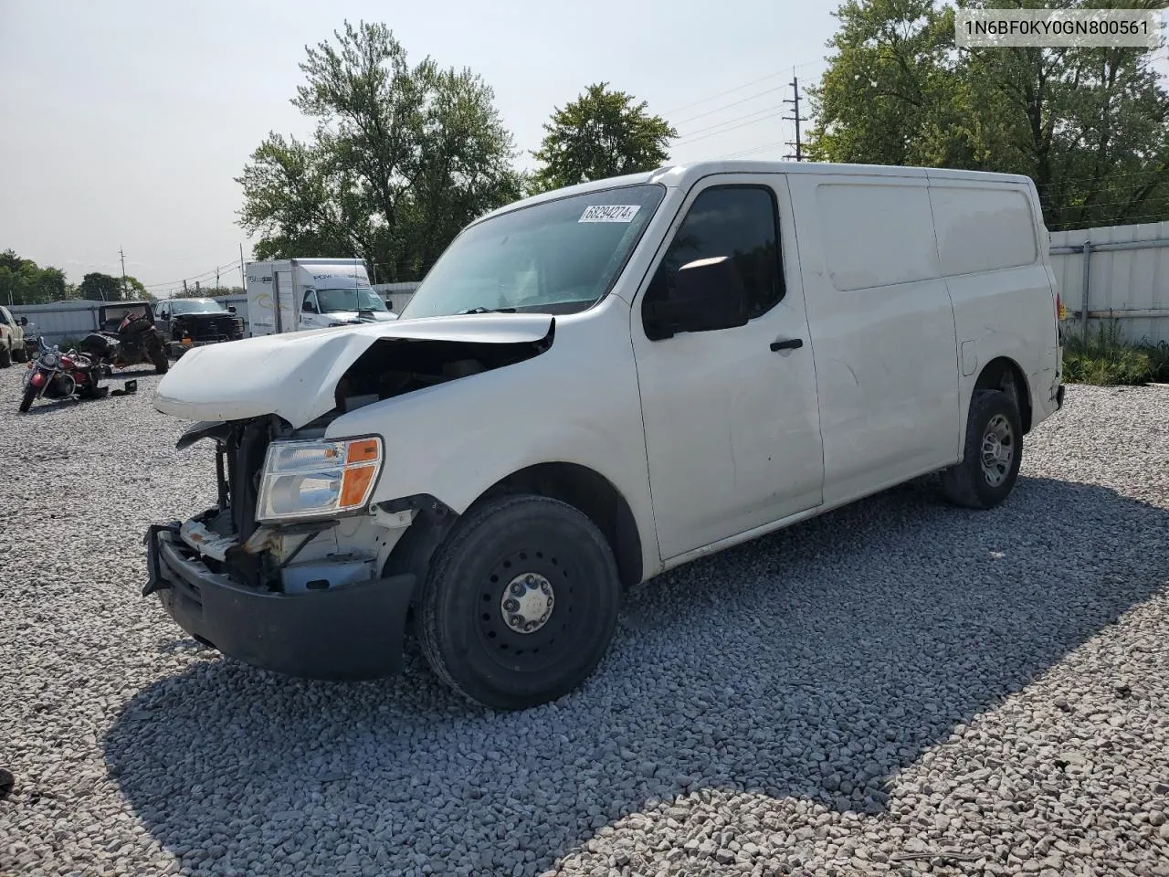 2016 Nissan Nv 1500 S VIN: 1N6BF0KY0GN800561 Lot: 68294274