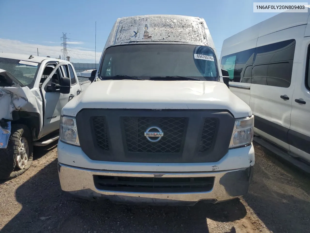 2016 Nissan Nv 2500 S VIN: 1N6AF0LY2GN809403 Lot: 69476574