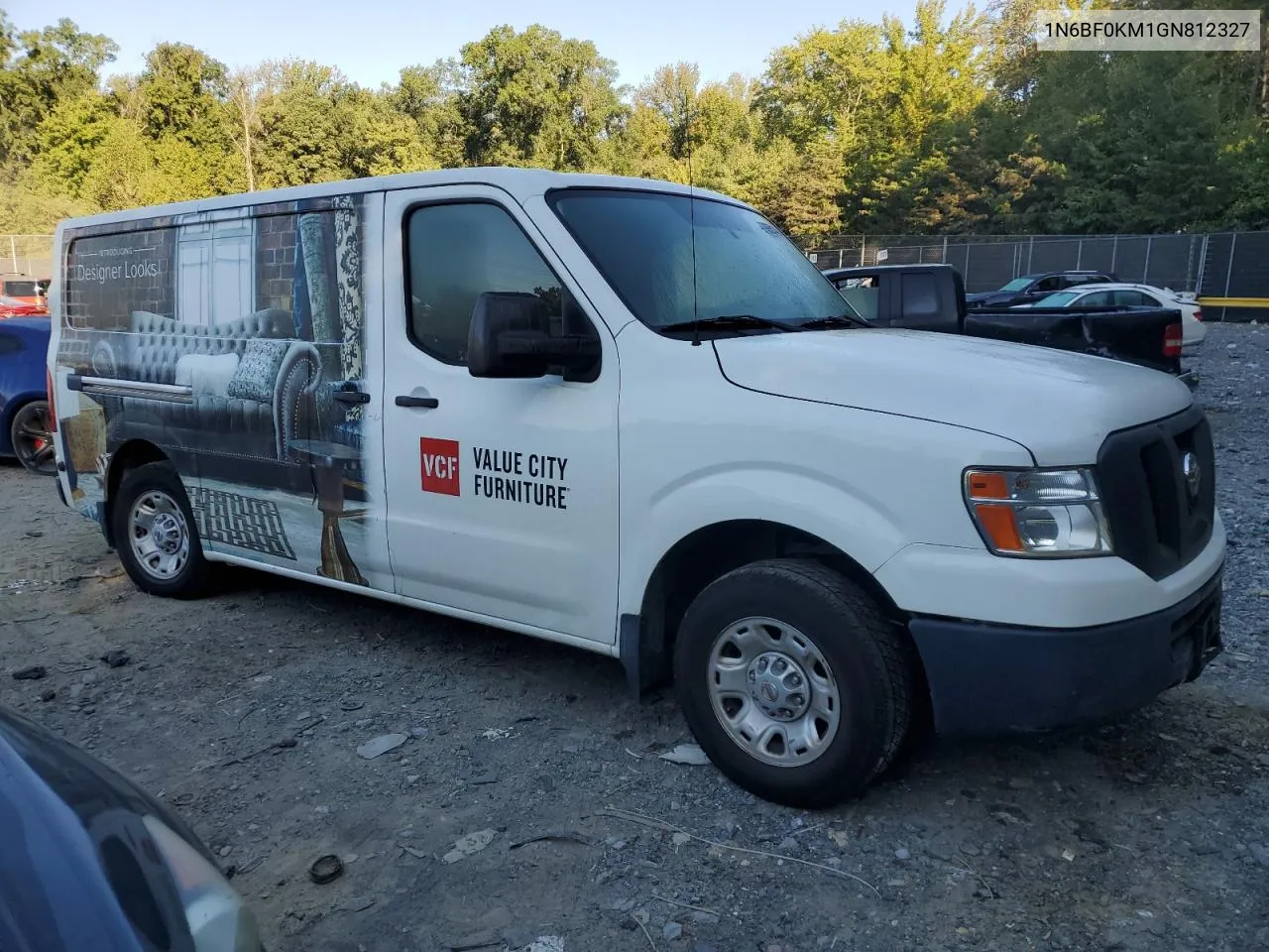 2016 Nissan Nv 1500 S VIN: 1N6BF0KM1GN812327 Lot: 70650144