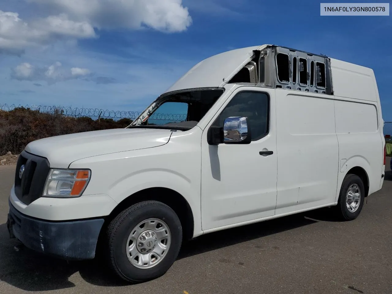 2016 Nissan Nv 2500 S VIN: 1N6AF0LY3GN800578 Lot: 72095044