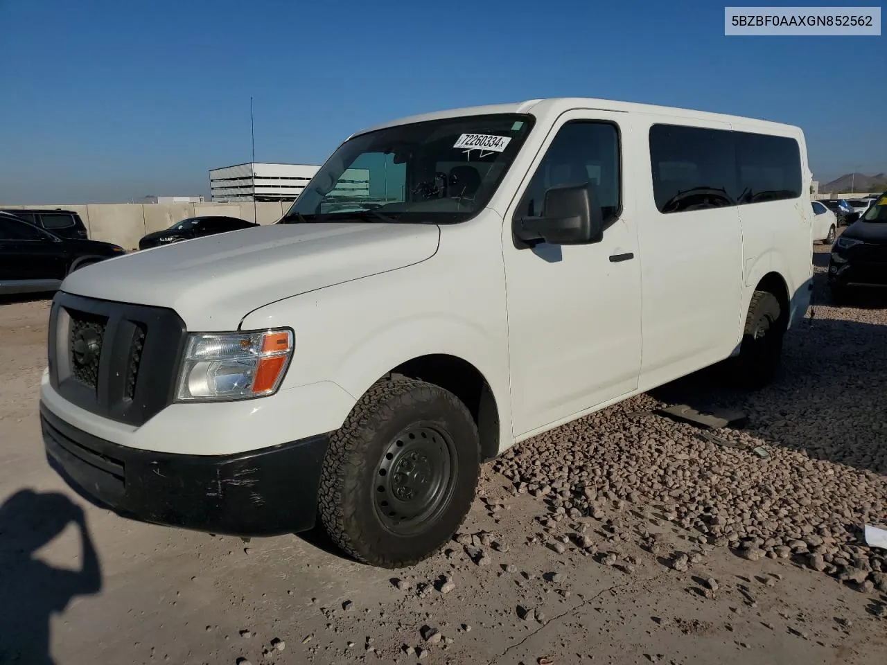 2016 Nissan Nv 3500 S VIN: 5BZBF0AAXGN852562 Lot: 72260334