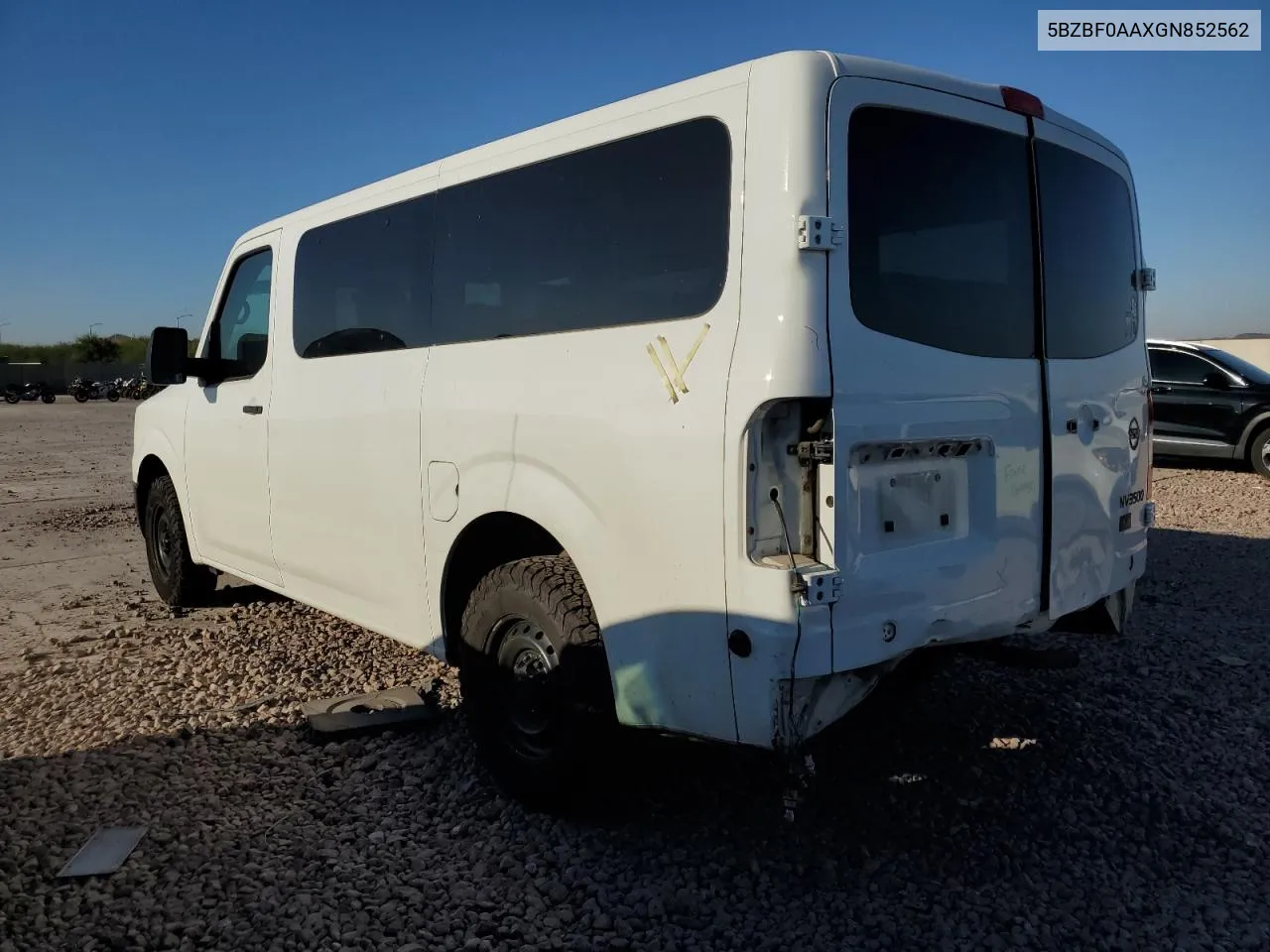 2016 Nissan Nv 3500 S VIN: 5BZBF0AAXGN852562 Lot: 72260334