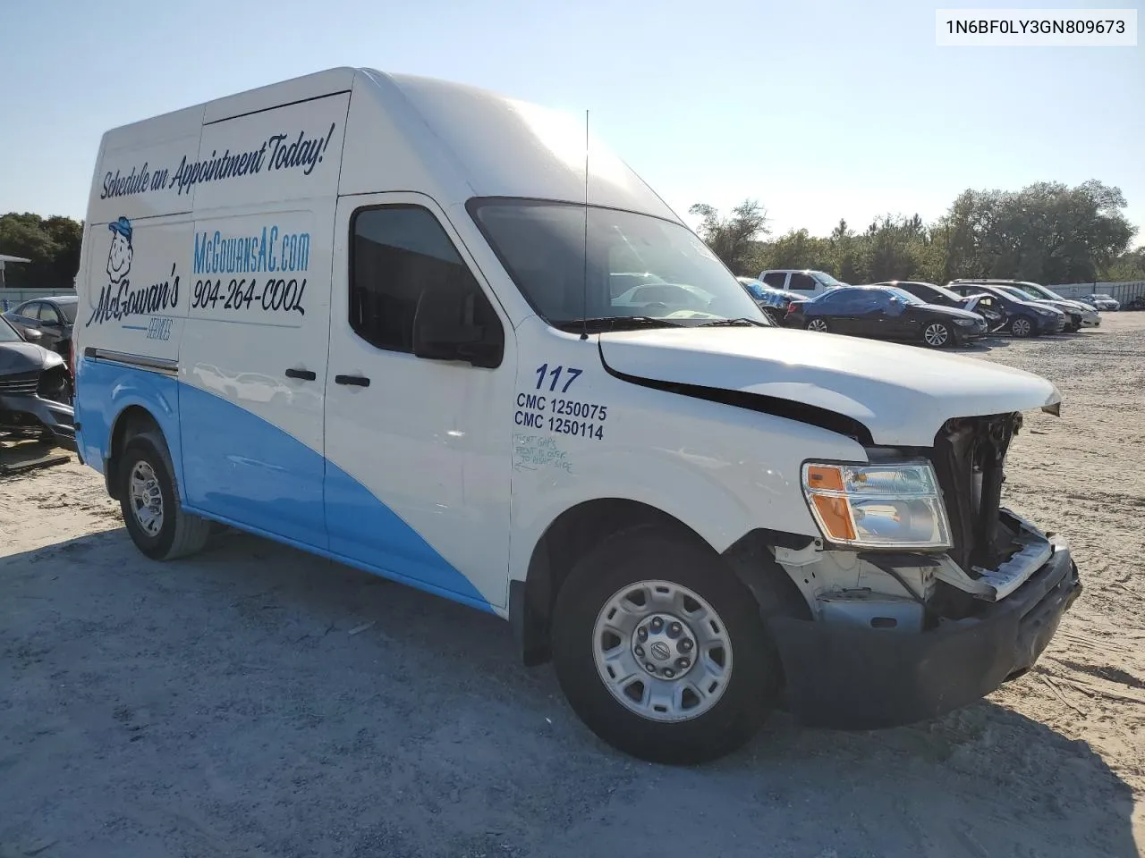 2016 Nissan Nv 2500 S VIN: 1N6BF0LY3GN809673 Lot: 72843714