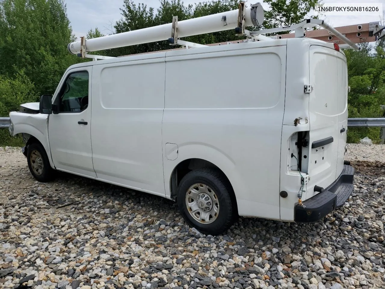 2016 Nissan Nv 1500 S VIN: 1N6BF0KY5GN816206 Lot: 73775494