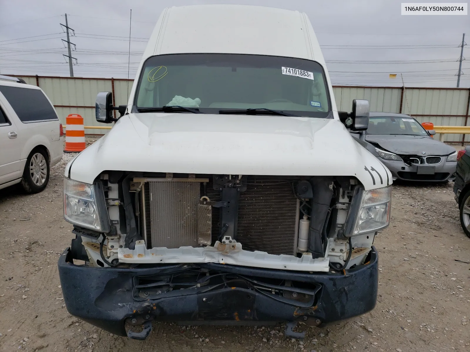 2016 Nissan Nv 2500 S VIN: 1N6AF0LY5GN800744 Lot: 74101883