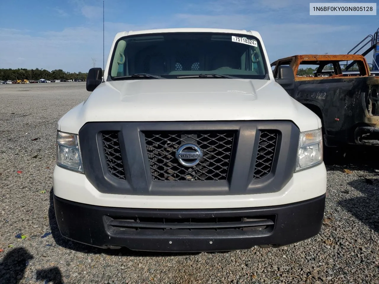 2016 Nissan Nv 1500 S VIN: 1N6BF0KY0GN805128 Lot: 75118324